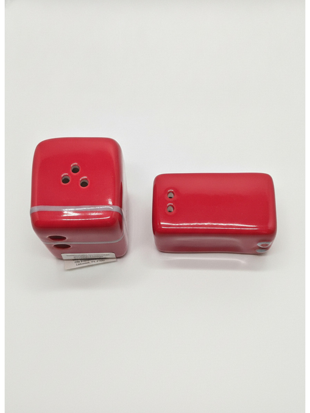 Retro Red Refrigerator and Microwave Salt and Pepper Shakers Set